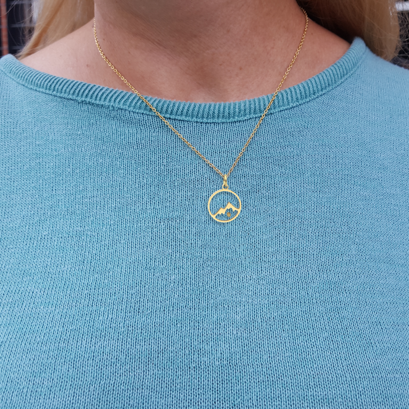 Mustard Seed Mountain Necklace