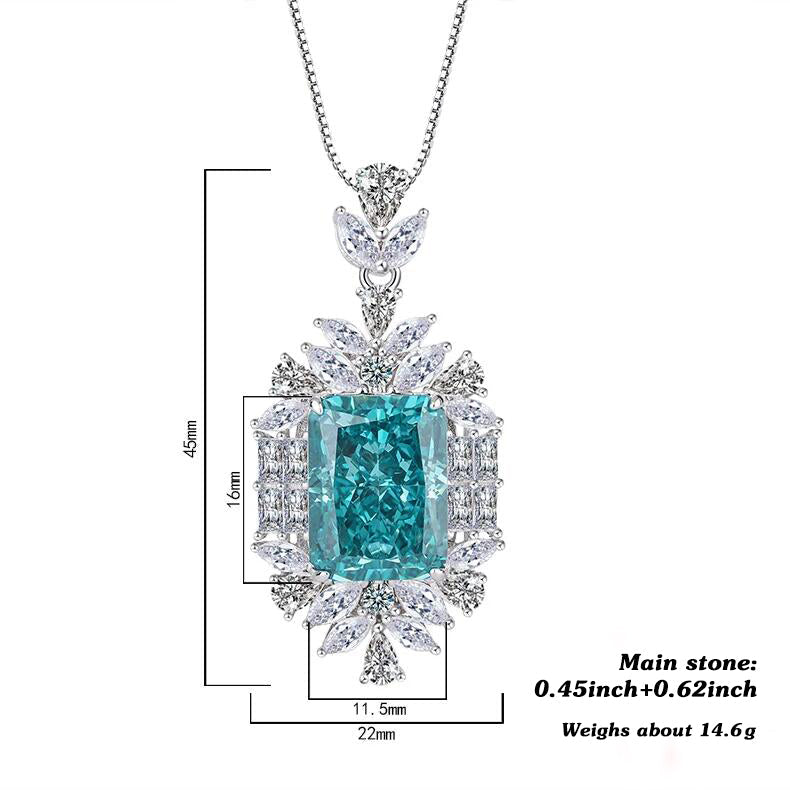 925 Silver Gemstone Pendant Necklace