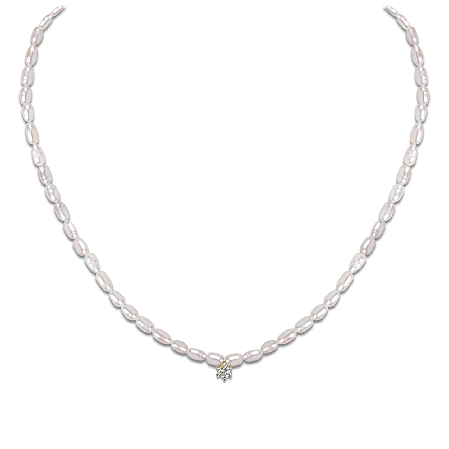 Pearl Necklaces for Women Layered 925 Silver White AAA+ Freshwater pearls Necklace Choker Long Pendant