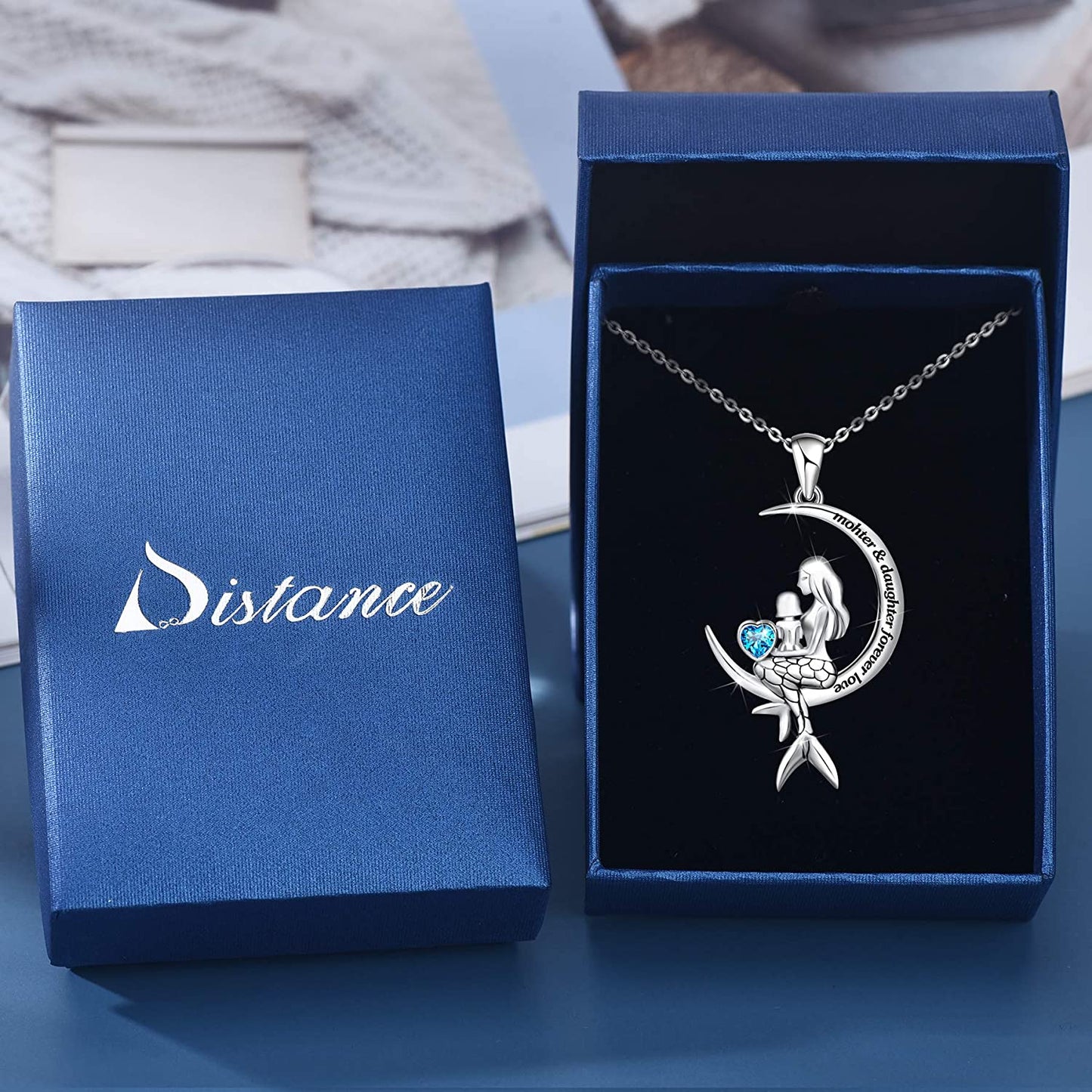 925 Sterling Silver Classic Sea Mermaid Necklce