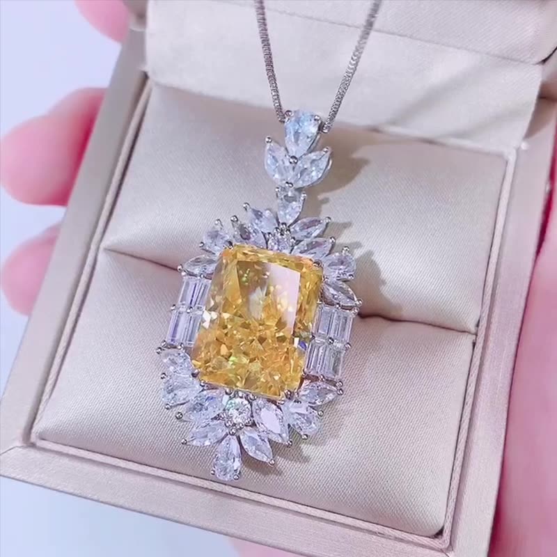 925 Silver Gemstone Pendant Necklace