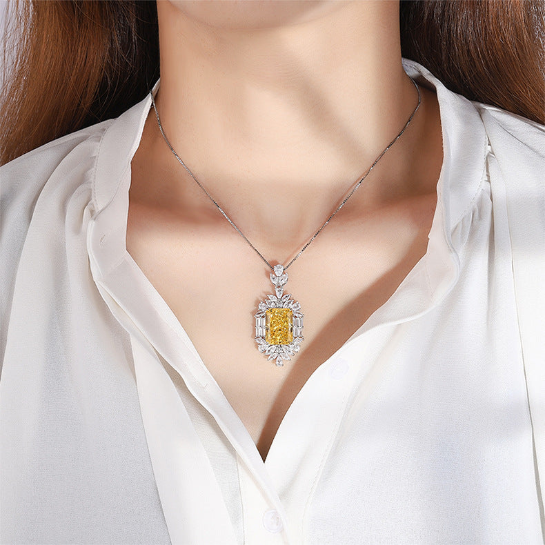 925 Silver Gemstone Pendant Necklace