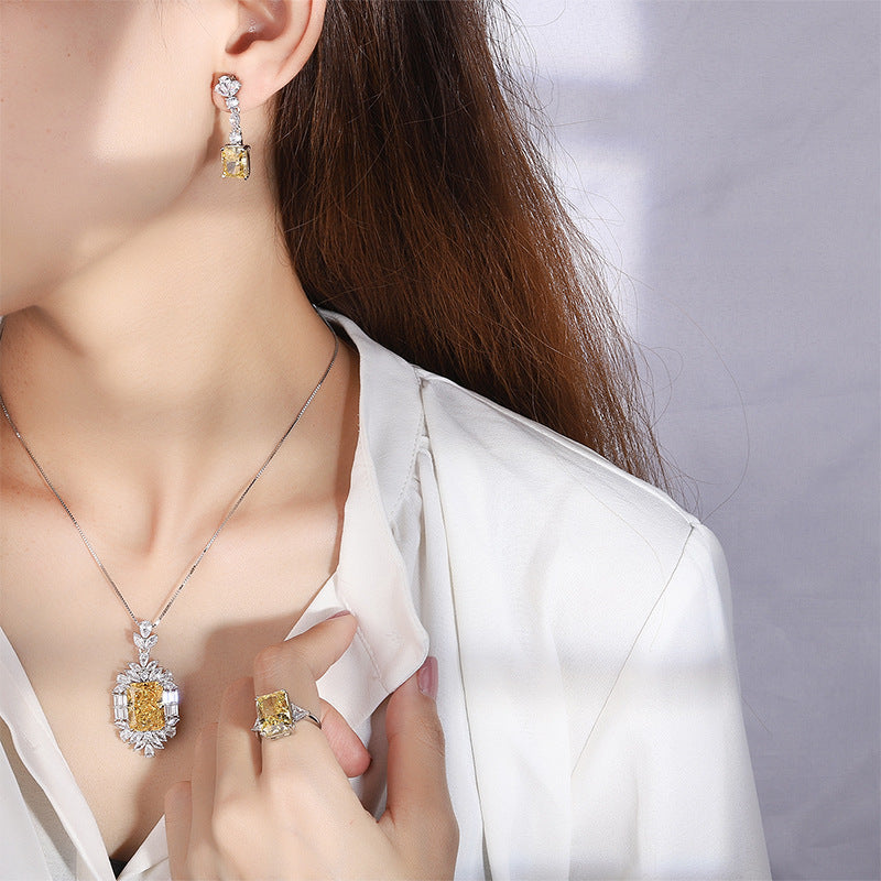 925 Silver Gemstone Pendant Necklace