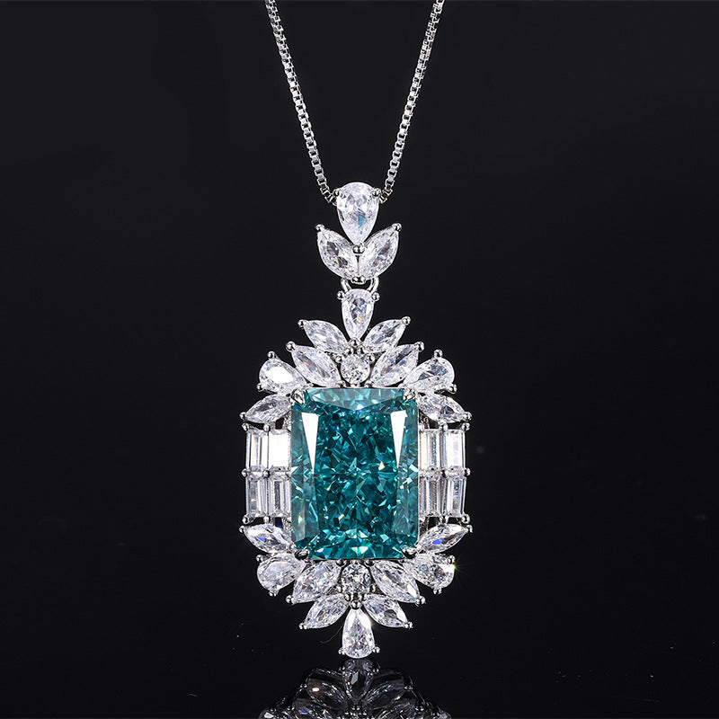 925 Silver Gemstone Pendant Necklace