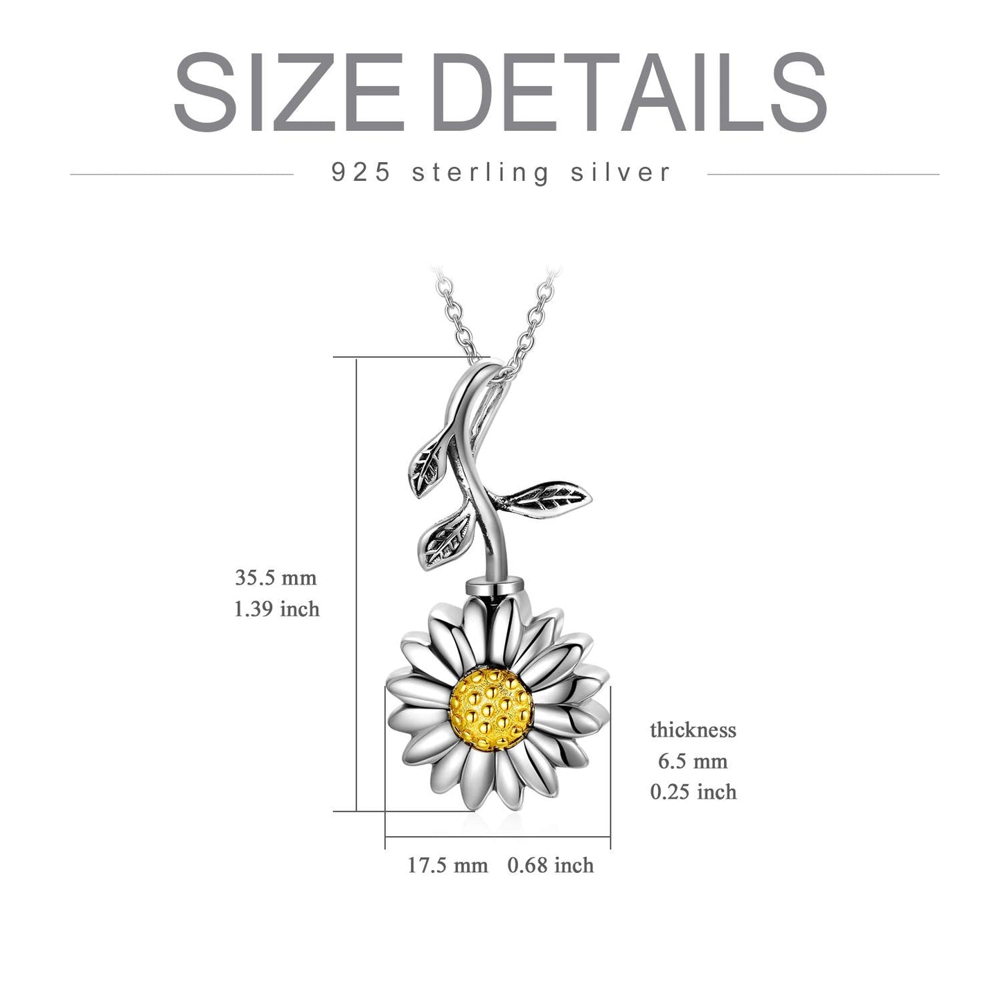 925 Sterling Silver Urn Bar Disc Necklace Keepsake Ashes Cremation Hair Memorial Jewelry