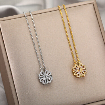 LAST DAY 70% OFF-âFour-Leaf Heart Shape NecklaceđThe Best Gifts For Your Loved Ones