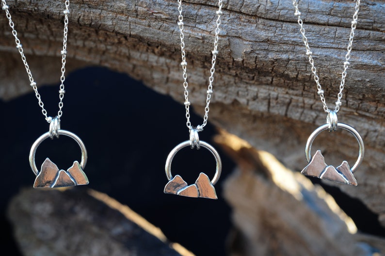 Mountain Range Charm Necklace