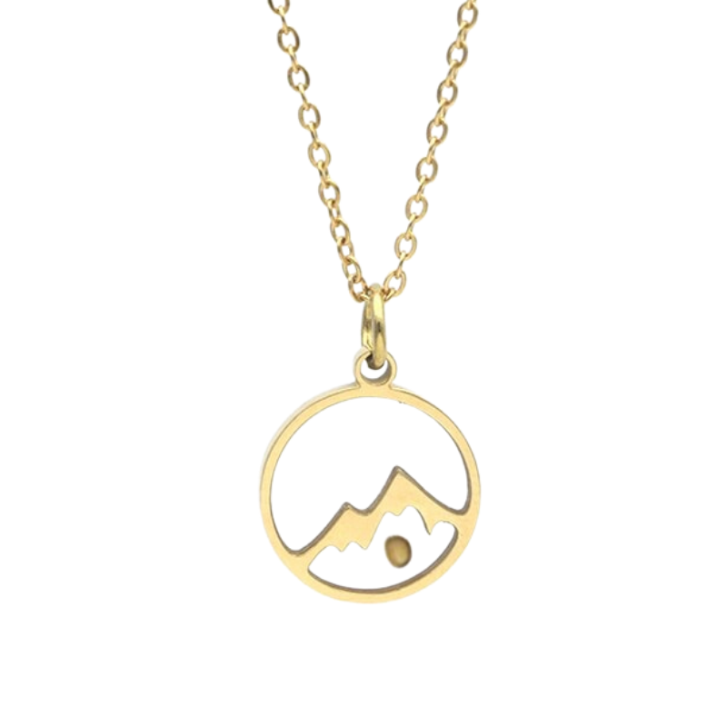 Mustard Seed Mountain Necklace