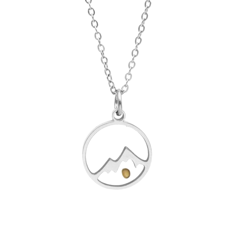 Mustard Seed Mountain Necklace
