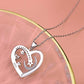 I Love You to The Moon and Back Necklace 925 Sterling Silver Heart Pendant Necklace Jewelry Gifts for Women Mom Wife Girls
