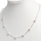 Fine Jewelry Women Gifts Freshwater Cultured White Pearl Bracelet and Necklace 925 Sterling Silver