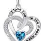 Women 925 Sterling Sliver Heart Necklace