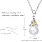 Pearl Necklace for Women 9-10mm Genuine Freshwater Pearl in Sterling Silver Infinity Heart Necklace Pearl Strand for Her Promise Anniversary Jewelry Birthday Gifts for Women