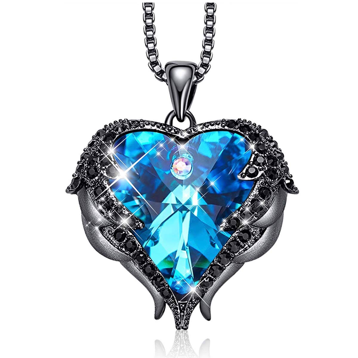 Angel Wing Love Heart Necklaces