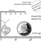 Women 925 Sterling Sliver Heart Necklace