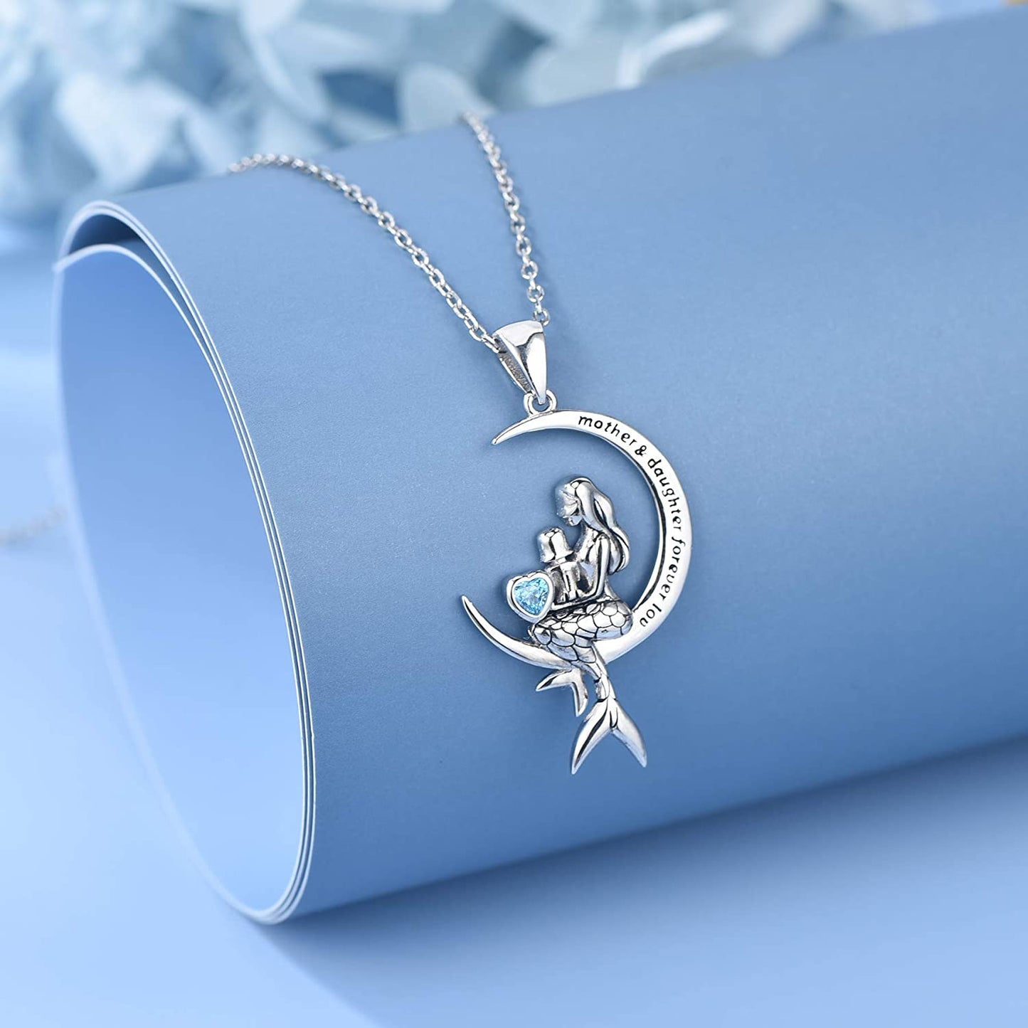 925 Sterling Silver Classic Sea Mermaid Necklce
