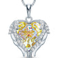 Angel Wing Love Heart Necklaces