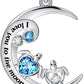 Health and Longevity Mom and Baby Sea Turtle Pendant Necklace for Women 925 Sterling Silver Love Heart Jewelry Gifts for Women Girls Mother Wife
