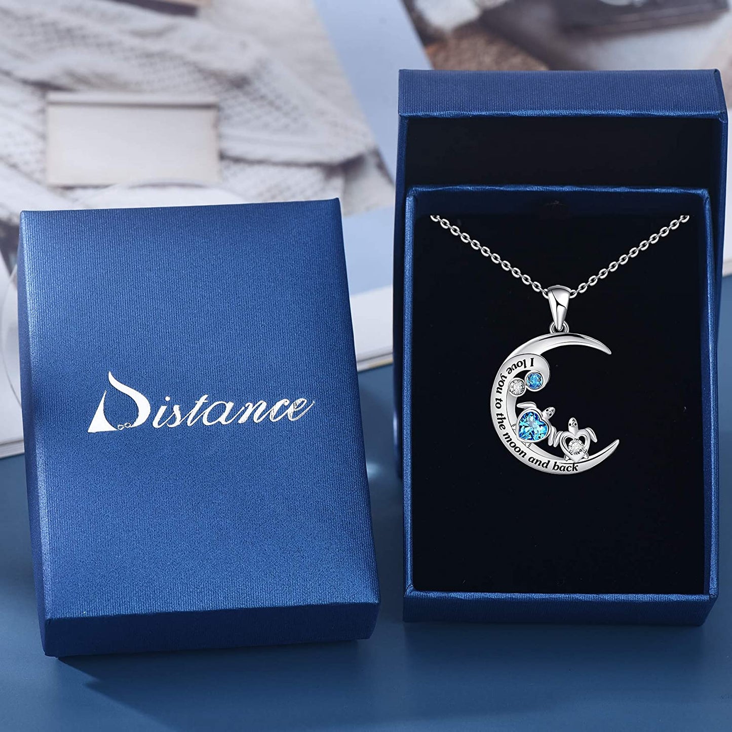 Health and Longevity Mom and Baby Sea Turtle Pendant Necklace for Women 925 Sterling Silver Love Heart Jewelry Gifts for Women Girls Mother Wife