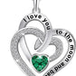 Women 925 Sterling Sliver Heart Necklace