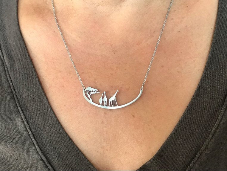 Inspired Silhouette Necklace