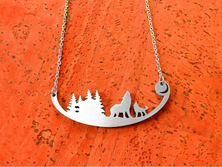 Inspired Silhouette Necklace