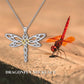 925 Sterling Sliver Dragonfly Necklace
