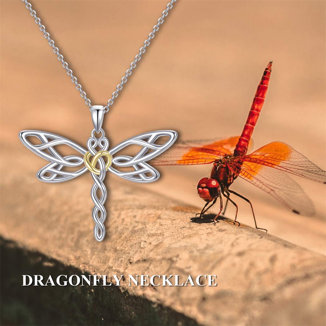 925 Sterling Sliver Dragonfly Necklace