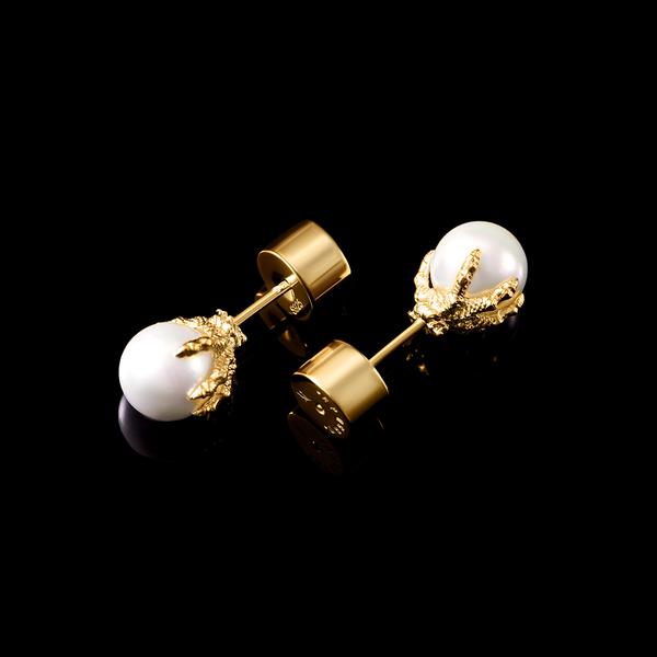 Dragon Pearl Stud Earrings