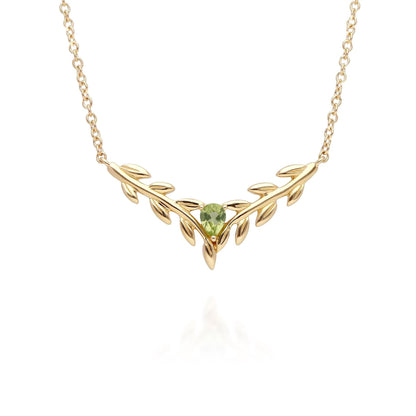 925 Sterling Silver O Leaf Peridot Necklet WOMEN'S PENDANT Bridesmaid Gifts Sister necklace, mom necklace on Mother's Day, Valentine’s Day, Christmas, Birthday or any other special date.