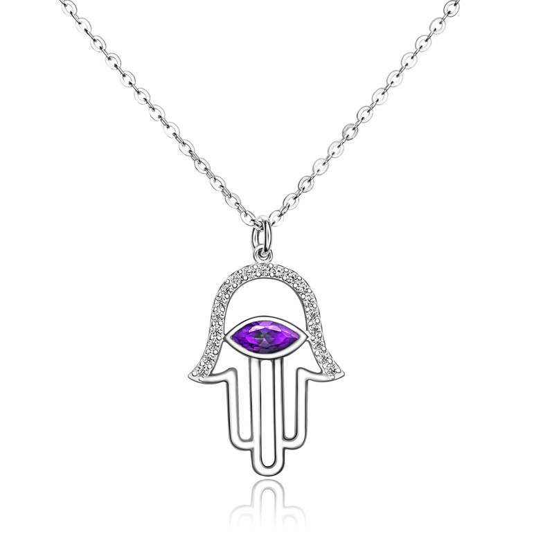 Evil Eye Necklace | Hamsa Hand Necklace